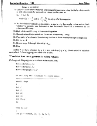 Computer Graphics Notes (B.Tech, KUK, MDU)