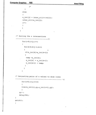 Computer Graphics Notes (B.Tech, KUK, MDU)