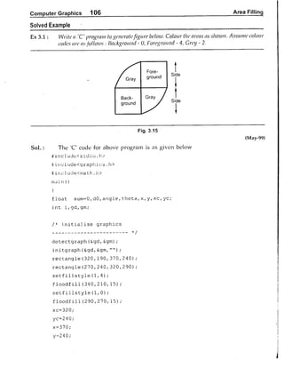 Computer Graphics Notes (B.Tech, KUK, MDU)