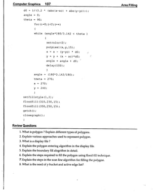 Computer Graphics Notes (B.Tech, KUK, MDU)