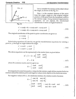 Computer Graphics Notes (B.Tech, KUK, MDU)