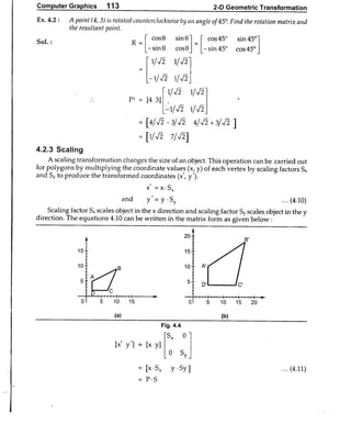 Computer Graphics Notes (B.Tech, KUK, MDU)