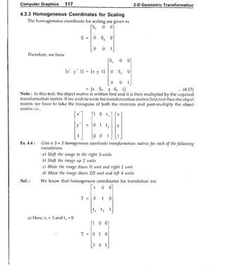 Computer Graphics Notes (B.Tech, KUK, MDU)