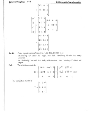 Computer Graphics Notes (B.Tech, KUK, MDU)