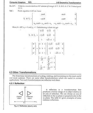 Computer Graphics Notes (B.Tech, KUK, MDU)