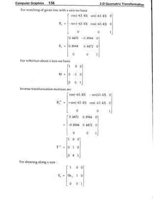 Computer Graphics Notes (B.Tech, KUK, MDU)