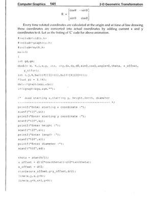 Computer Graphics Notes (B.Tech, KUK, MDU)