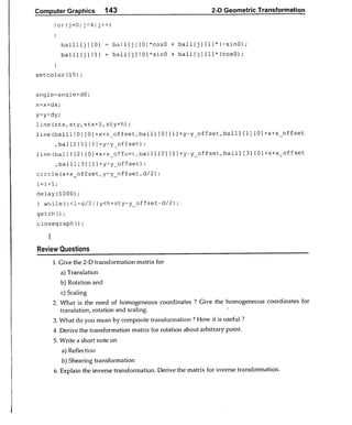Computer Graphics Notes (B.Tech, KUK, MDU)