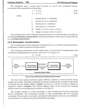 Computer Graphics Notes (B.Tech, KUK, MDU)