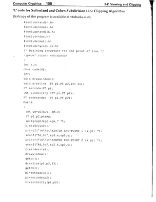 Computer Graphics Notes (B.Tech, KUK, MDU)