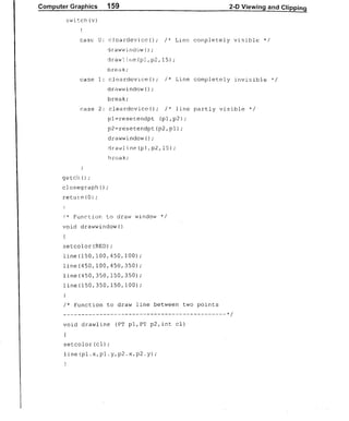 Computer Graphics Notes (B.Tech, KUK, MDU)