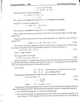 Computer Graphics Notes (B.Tech, KUK, MDU)
