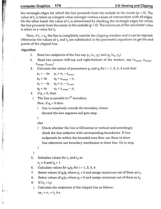 Computer Graphics Notes (B.Tech, KUK, MDU)