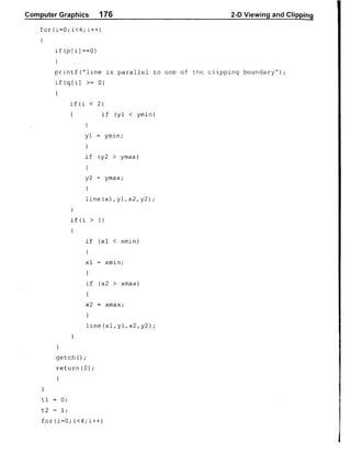 Computer Graphics Notes (B.Tech, KUK, MDU)