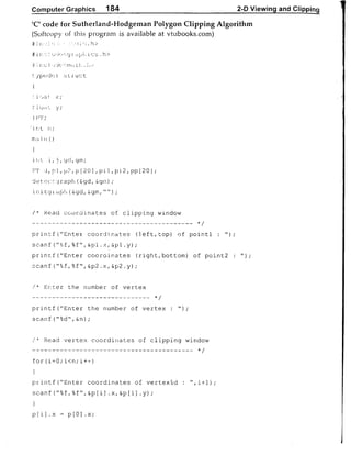 Computer Graphics Notes (B.Tech, KUK, MDU)