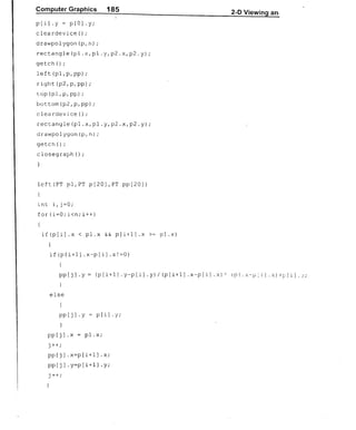 Computer Graphics Notes (B.Tech, KUK, MDU)