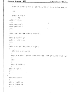 Computer Graphics Notes (B.Tech, KUK, MDU)