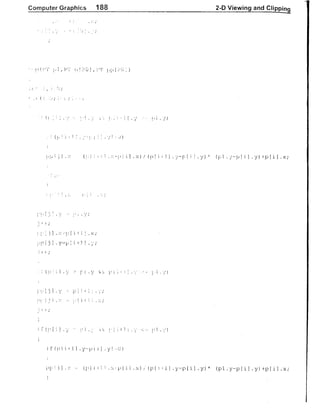 Computer Graphics Notes (B.Tech, KUK, MDU)