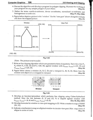 Computer Graphics Notes (B.Tech, KUK, MDU)