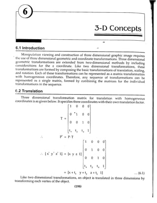 Computer Graphics Notes (B.Tech, KUK, MDU)