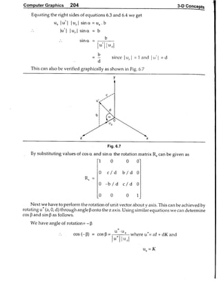Computer Graphics Notes (B.Tech, KUK, MDU)