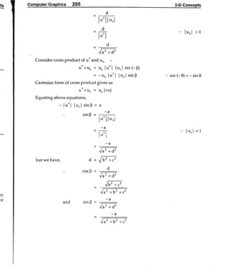 Computer Graphics Notes (B.Tech, KUK, MDU)