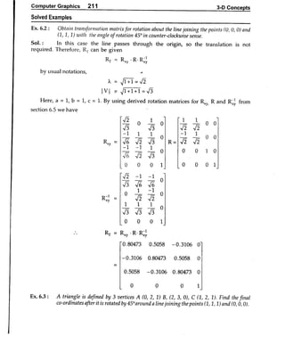 Computer Graphics Notes (B.Tech, KUK, MDU)