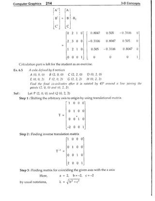 Computer Graphics Notes (B.Tech, KUK, MDU)