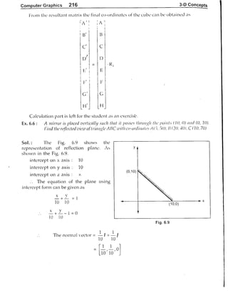 Computer Graphics Notes (B.Tech, KUK, MDU)
