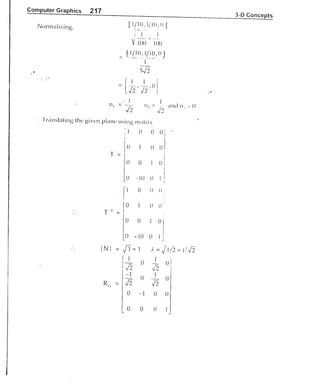 Computer Graphics Notes (B.Tech, KUK, MDU)