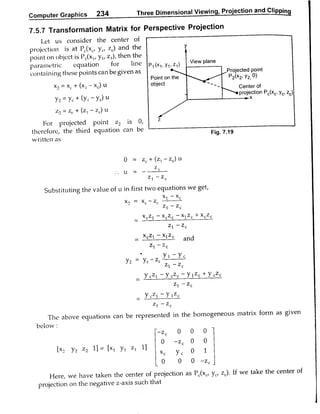Computer Graphics Notes (B.Tech, KUK, MDU)
