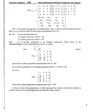Computer Graphics Notes (B.Tech, KUK, MDU)