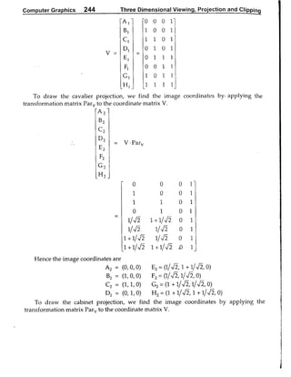 Computer Graphics Notes (B.Tech, KUK, MDU)