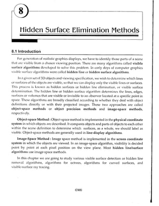 Computer Graphics Notes (B.Tech, KUK, MDU)
