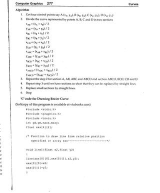 Computer Graphics Notes (B.Tech, KUK, MDU)