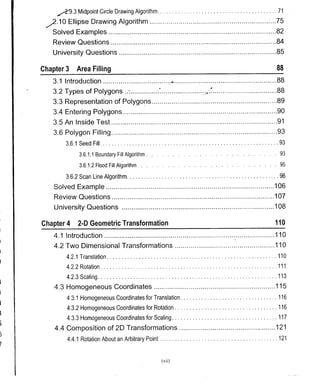 Computer Graphics Notes (B.Tech, KUK, MDU)
