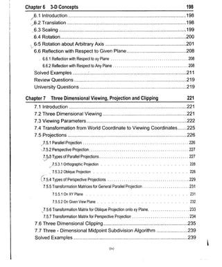 Computer Graphics Notes (B.Tech, KUK, MDU)
