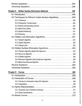 Computer Graphics Notes (B.Tech, KUK, MDU)