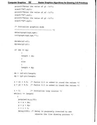 Computer Graphics Notes (B.Tech, KUK, MDU)