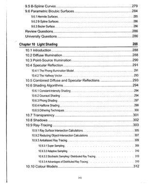Computer Graphics Notes (B.Tech, KUK, MDU)