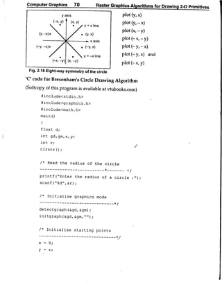 Computer Graphics Notes (B.Tech, KUK, MDU)