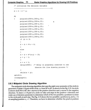 Computer Graphics Notes (B.Tech, KUK, MDU)