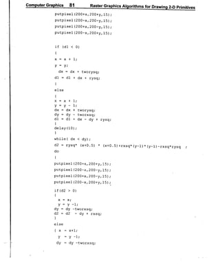 Computer Graphics Notes (B.Tech, KUK, MDU)