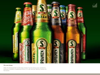 After the development of the basic brand, Cocoon Group also worked to
develop a number of additional SKUs (11 in all) and the identity manual for
the brand.
The new lineup
 
