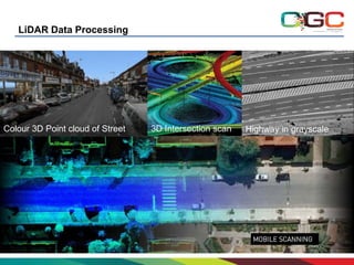 LiDAR Data Processing

Colour 3D Point cloud of Street

3D Intersection scan

Highway in grayscale

 