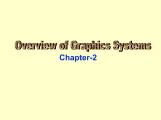 Chapter-2 Overview of Graphics Systems 
