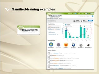 Gamified Training. Examples Games & Gamification | PPT
