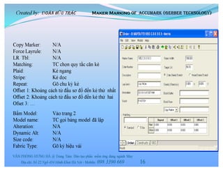 Giác sơ đồ bằng phần mềm marker making (gerber accumark) | PDF