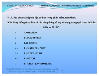 Giác sơ đồ bằng phần mềm marker making (gerber accumark) | PDF