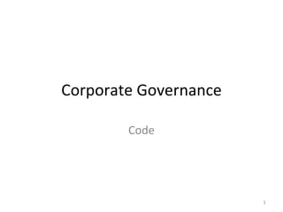 Corporate Governance Code 